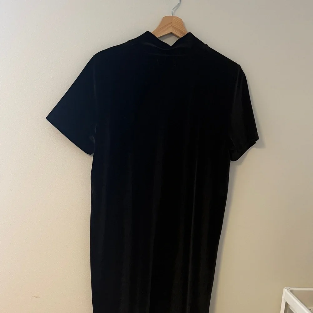 Madewell Elegant Black Velvet Dress size large - Picture 5 of 5
